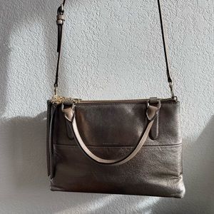 Coach Bronze Metallic Crossbody Purse